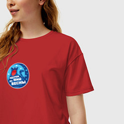 Футболка оверсайз женская Одуревший от весны Дворник Степанов, цвет: красный — фото 2