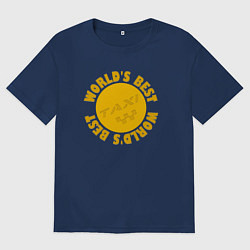 Футболка оверсайз женская Лучшее в мире такси, цвет: тёмно-синий