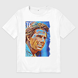 Футболка оверсайз женская Tom Cruise - film actor, цвет: белый