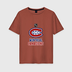 Женская футболка оверсайз Монреаль Канадиенс - НХЛ