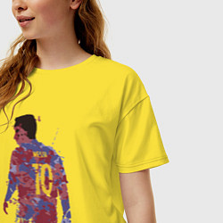 Футболка оверсайз женская Color Messi, цвет: желтый — фото 2