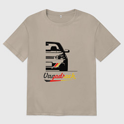 Футболка оверсайз женская Half vagodroch, цвет: миндальный