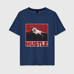 Футболка оверсайз женская Rodman hustle, цвет: тёмно-синий