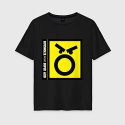 Футболка оверсайз женская Boys noize, цвет: черный