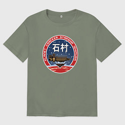 Футболка оверсайз женская Мертвый космос Ишимура Ори, цвет: авокадо