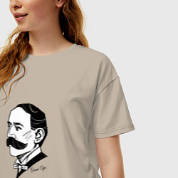 Футболка оверсайз женская Эдвард Элгар, цвет: миндальный — фото 2