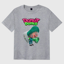 Футболка оверсайз женская Слипи, цвет: меланж