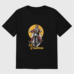 Футболка оверсайз женская Lets cristmas, цвет: черный