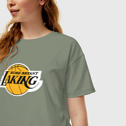 Футболка оверсайз женская Kobe Bryant laking, цвет: авокадо — фото 2