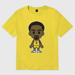 Футболка оверсайз женская Little Kobe, цвет: желтый