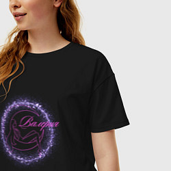 Футболка оверсайз женская Валерия, цвет: черный — фото 2