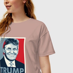 Футболка оверсайз женская Trump, цвет: пыльно-розовый — фото 2