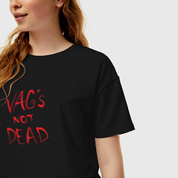 Футболка оверсайз женская VAG not dead, цвет: черный — фото 2