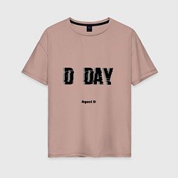 Женская футболка оверсайз D DAY Agust D
