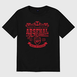 Футболка оверсайз женская Arsenal 1886, цвет: черный