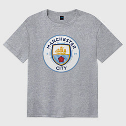 Футболка оверсайз женская Manchester City FC, цвет: меланж
