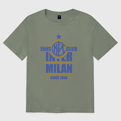 Футболка оверсайз женская Inter Milan fans club, цвет: авокадо