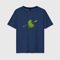 Женская футболка оверсайз Царевна Лягушка со стрелой