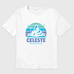 Футболка оверсайз женская Celeste mountain, цвет: белый