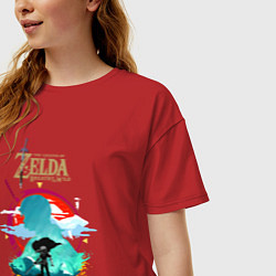 Футболка оверсайз женская The Legend of Zelda - Link, цвет: красный — фото 2