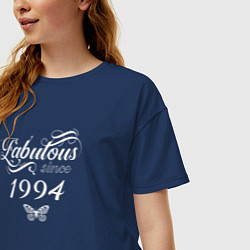 Футболка оверсайз женская Fabulous since 1994, цвет: тёмно-синий — фото 2