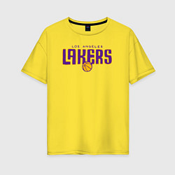 Женская футболка оверсайз Team Lakers