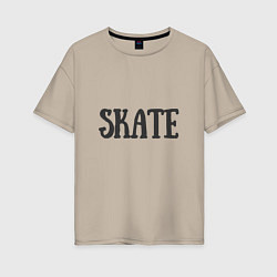 Женская футболка оверсайз Skate