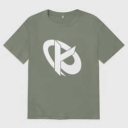 Футболка оверсайз женская Karmine Corp, цвет: авокадо