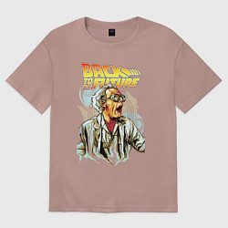 Футболка оверсайз женская Doc Emmett Brown, цвет: пыльно-розовый