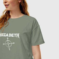 Футболка оверсайз женская Megadeth: Cryptic Writings, цвет: авокадо — фото 2