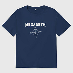 Футболка оверсайз женская Megadeth: Cryptic Writings, цвет: тёмно-синий