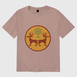 Футболка оверсайз женская Роксоланы Total War: Rome II, цвет: пыльно-розовый