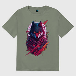 Футболка оверсайз женская The night wolf, цвет: авокадо