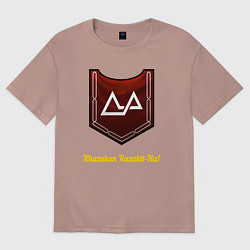 Футболка оверсайз женская Карак Кадрин Warhammer: Total War, цвет: пыльно-розовый