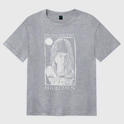 Футболка оверсайз женская Bring Me the Horizon girl, цвет: меланж