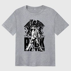 Футболка оверсайз женская Queen rock you, цвет: меланж