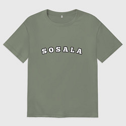 Футболка оверсайз женская Sosala, цвет: авокадо
