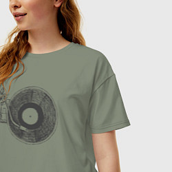 Футболка оверсайз женская Vinyl style, цвет: авокадо — фото 2