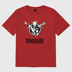 Футболка оверсайз женская Thunderdome v 2, цвет: красный