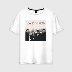 Футболка оверсайз женская Тру фанат Joy Division, цвет: белый