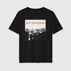 Футболка оверсайз женская Тру фанат Joy Division, цвет: черный