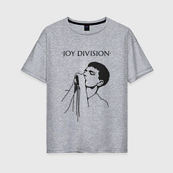 Футболка оверсайз женская Йен Кёртис Joy Division, цвет: меланж