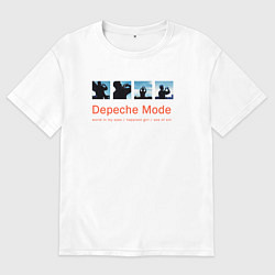 Футболка оверсайз женская Depeche Mode - World In My Eyes Single, цвет: белый