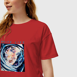 Футболка оверсайз женская White Lies - Be Your Man, цвет: красный — фото 2