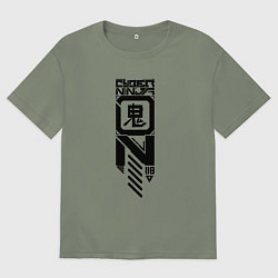 Футболка оверсайз женская Cyber ninja, цвет: авокадо