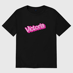 Футболка оверсайз женская Viktoria - barbie style, цвет: черный