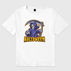 Футболка оверсайз женская Halloween dead, цвет: белый