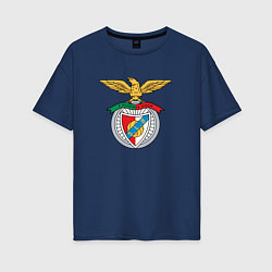 Футболка оверсайз женская Benfica club, цвет: тёмно-синий