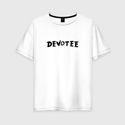 Футболка оверсайз женская Depeche Mode - Devotee, цвет: белый