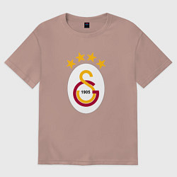 Футболка оверсайз женская Galatasaray fc sport, цвет: пыльно-розовый